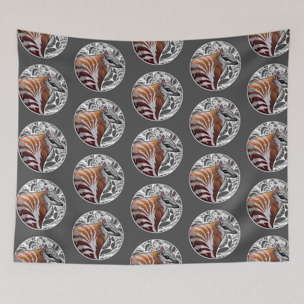 Item preview, Animal Alphabet_Numbat designed and sold by AFrolicStone.