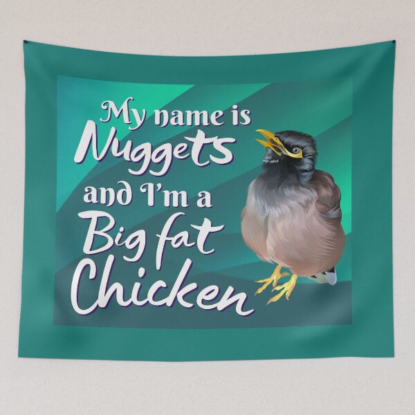 Item preview, My name is Nuggets and I'm a big fat chicken! designed and sold by Nuggetsthemynah.