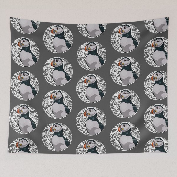Item preview, Animal Alphabet_Puffin designed and sold by AFrolicStone.