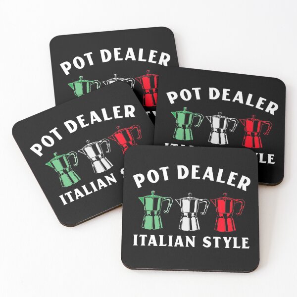 Item preview, Pot Dealer Italian Style - Fun Italian Coffee Pot Saying designed and sold by molamode.