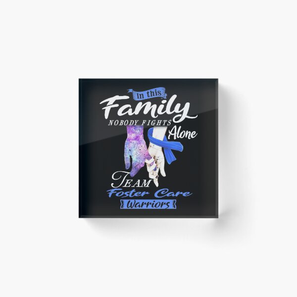 Item preview, In This Family Nobody Fights Alone Team Foster Care Warrior designed and sold by deputylove.
