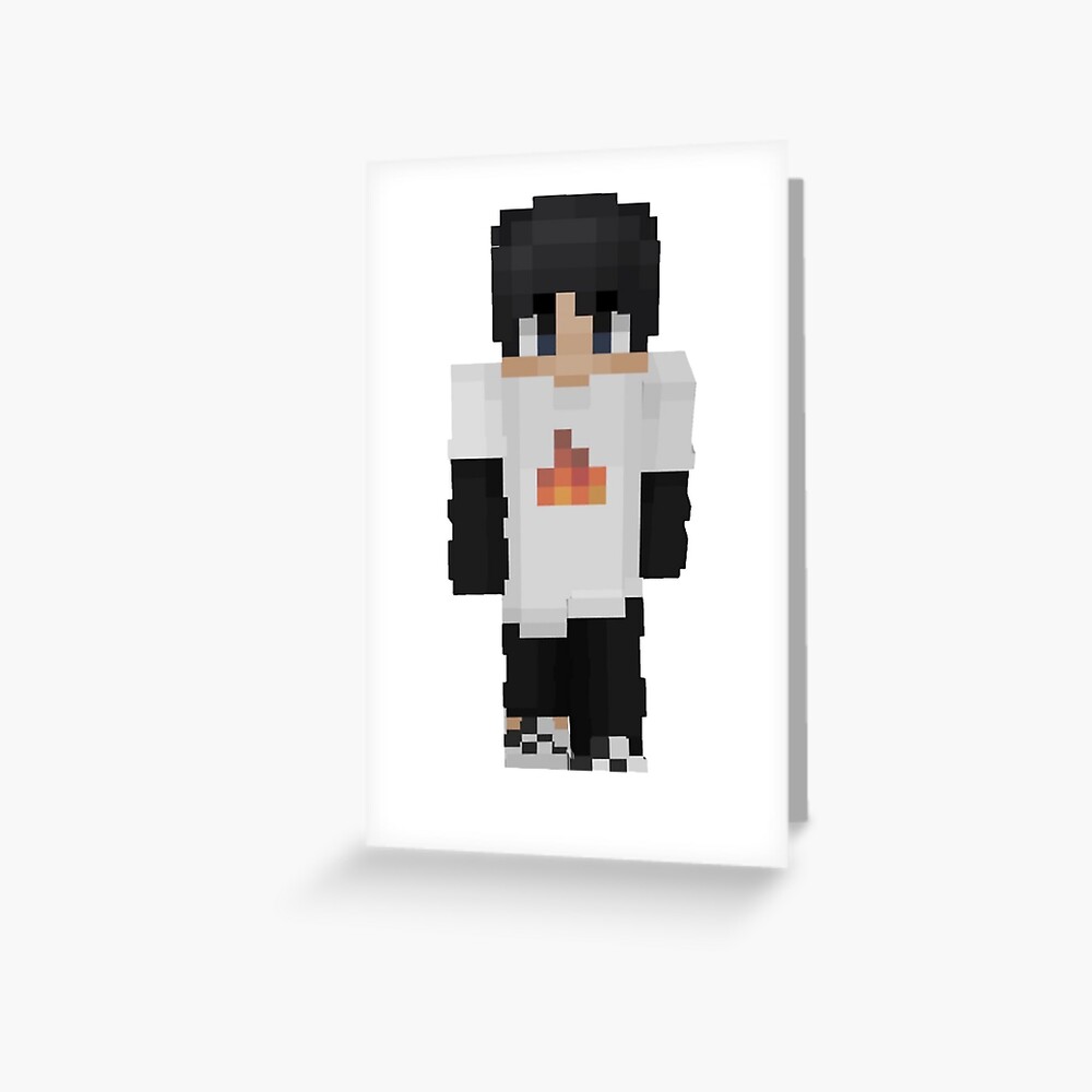 Sapnap minecraft skin, an art card by Vixy Draws - INPRNT