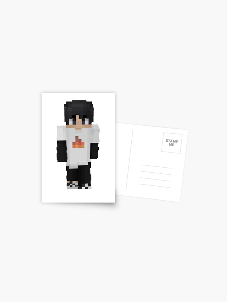 Sapnap Minecraft Skin Sticker Postcard for Sale by 10ecargs