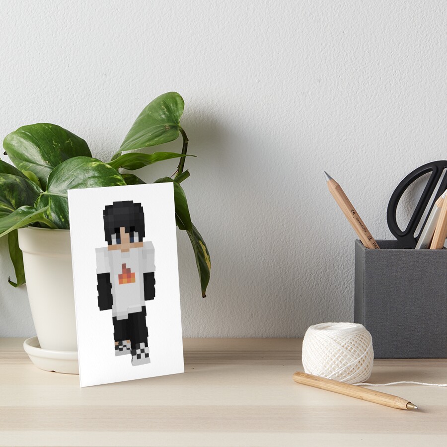 Sapnap Minecraft Skin Sticker Postcard for Sale by 10ecargs