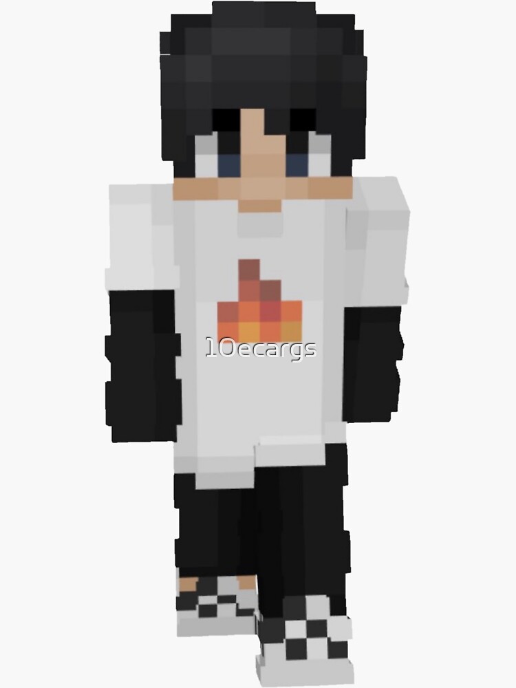 Sapnap Minecraft Skin Sticker Greeting Card for Sale by 10ecargs