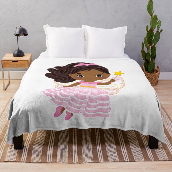 Item preview, African American Cute Little Fairy designed and sold by CreativeMill.