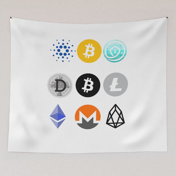 Item preview, Crypto Pack Stickers - Cryptocurrency Collection bitcoin, etherium, safemoon, dogecoin, litecoin designed and sold by RanirO.