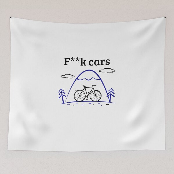 Item preview, Bicycle Trip Mountains - Hate Cars designed and sold by NoelNimmad.