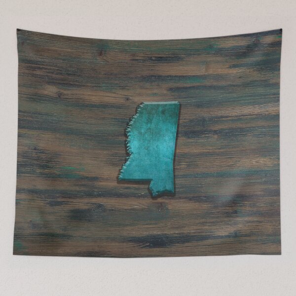 Item preview, Mississippi State Shape Teal designed and sold by Jared Davies.