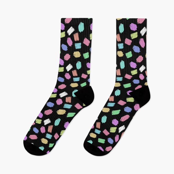Item preview, Confetti Pastels on Black Background designed and sold by Darcy777.