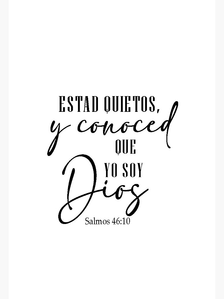 Salmo 23, Spanish Bible Verse Sticker for Sale by Aryam Quotes