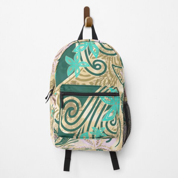 Item preview, Polynesian - Hawaiian - Samoan Tribal Tropical Floral designed and sold by sunnthreads.