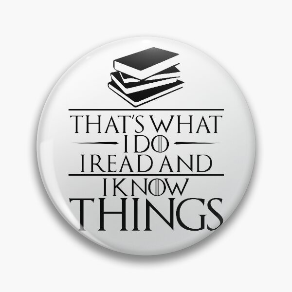 Item preview, I Read and I Know Things Gift for Book Lovers designed and sold by TrndSttr.
