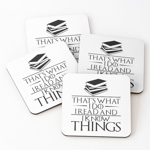 Item preview, I Read and I Know Things Gift for Book Lovers designed and sold by TrndSttr.