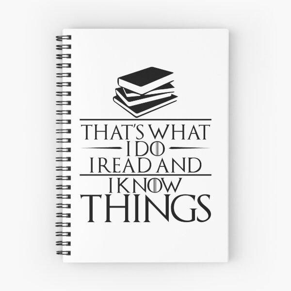 Item preview, I Read and I Know Things Gift for Book Lovers designed and sold by TrndSttr.