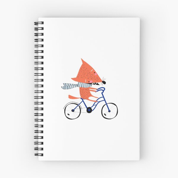 Item preview, Bicycle Fox cartoon designed and sold by NoelNimmad.