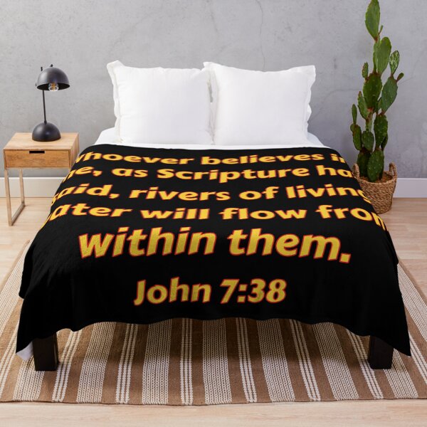 Item preview, Bible Verse John 7:38 designed and sold by Prayingwarrior.