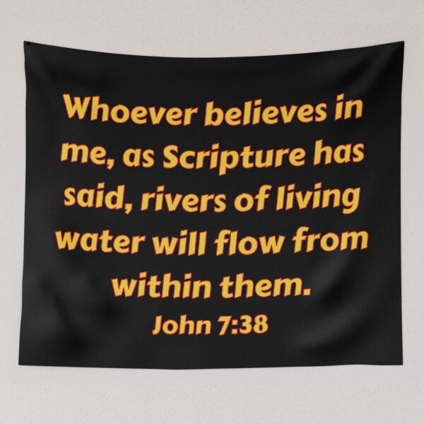 Item preview, Bible Verse John 7:38 designed and sold by Prayingwarrior.