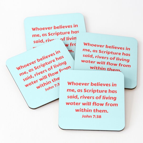 Item preview, Bible Verse John 7:38 designed and sold by Prayingwarrior.