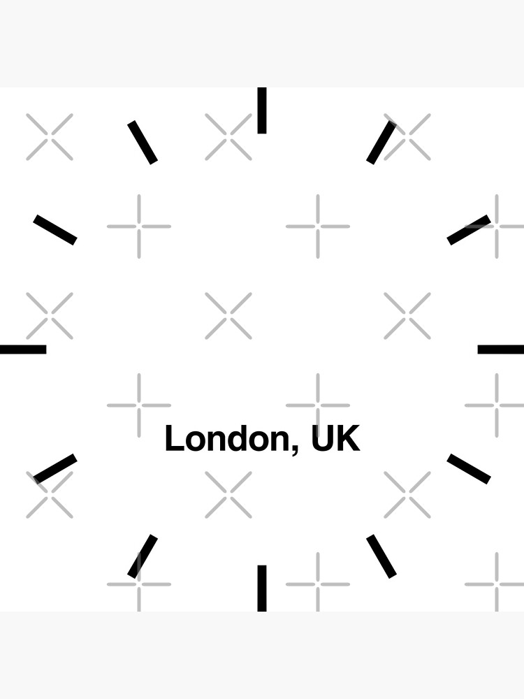 "London UK Time Zone Newsroom Wall Clock" Clock by bluehugo Redbubble