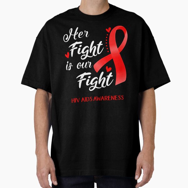 Item preview, Her Fight Is Our Fight Hiv Aids Awareness designed and sold by hvoid41.