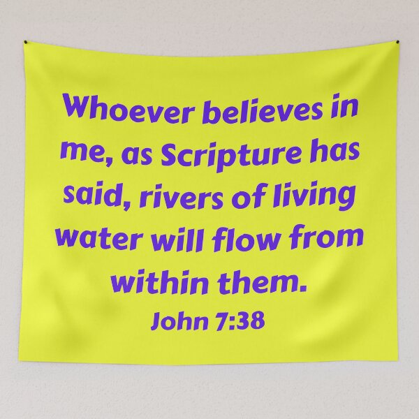 Item preview, Bible Verse John 7:38 designed and sold by Prayingwarrior.