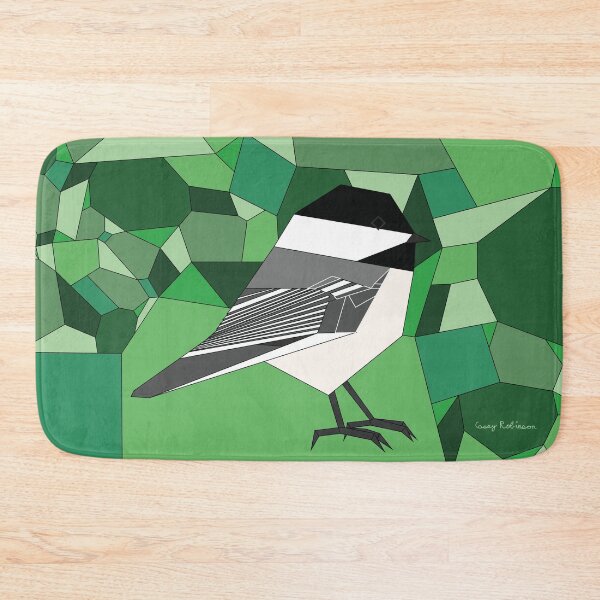 Item preview, Geometric Black-Capped Chickadee designed and sold by Caseymakesart.