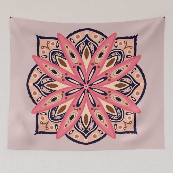 Item preview, Pink flower mandala. designed and sold by Jaded Willow.