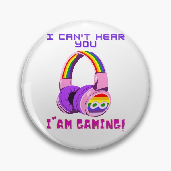 Item preview, I Can't Hear You I am Gaming Cool Rainbow designed and sold by Archer25.