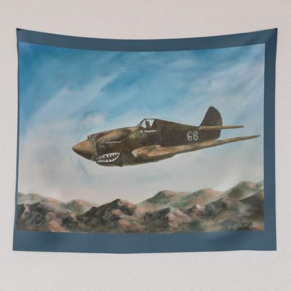 Item preview, Airplane WWII P-40 Warhawk Flying Tiger designed and sold by CheranY.