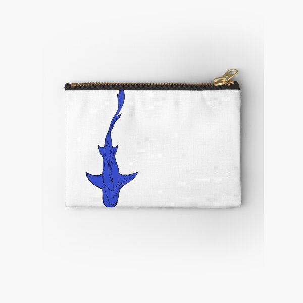 Item preview, Black/Electric Blue Line Art White Shark Ocean Themed Design Lemon, Tiger, Cookie Cutter Shark designed and sold by Celosia Liv.