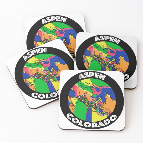 Item preview, Aspen, CO Colorful Map designed and sold by John Mashburn.