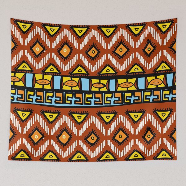 Item preview, Multi-Pattern/Color Afri-Aztec Fabric Textured Effect Boho Aesthetics [#203] designed and sold by AfriStyleUK.