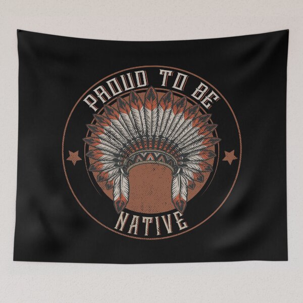 Item preview, Native American indian Tribe Indigenous People :Proud to be Native American Headdress - Native American Tribe- Native American Shirt-  native Gift- Gift for Native American- Native Tribe designed and sold by nativeStor.
