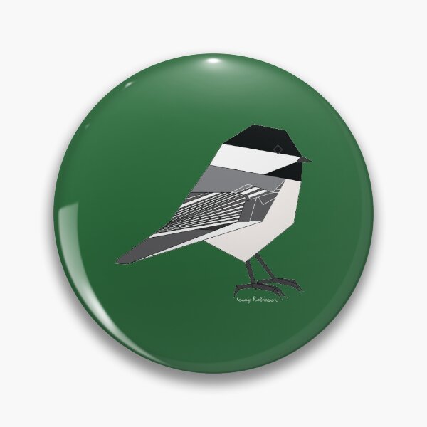Item preview, Geometric Black-Capped Chickadee without background designed and sold by Caseymakesart.