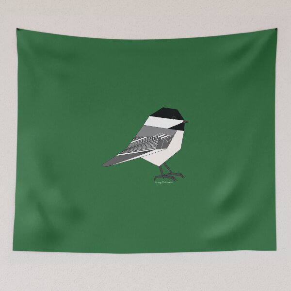 Item preview, Geometric Black-Capped Chickadee without background designed and sold by Caseymakesart.