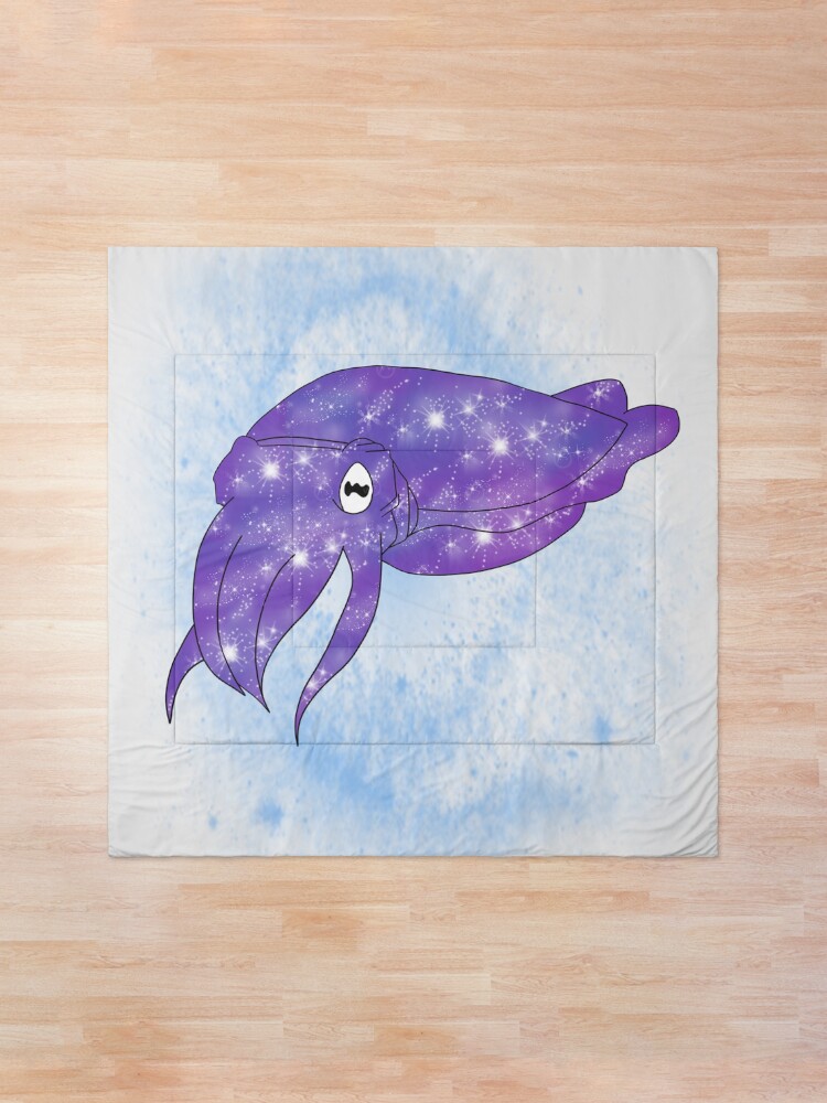 Alternate view of Galaxy Cuttlefish Comforter
