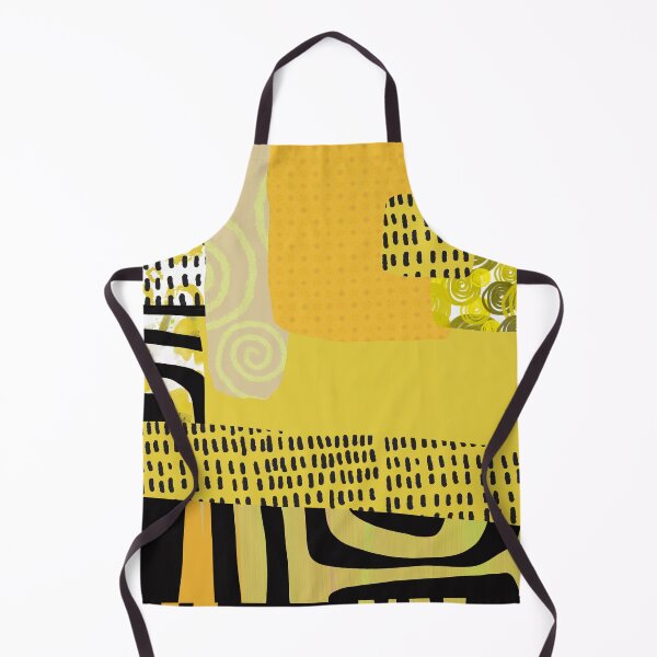 Item preview, Yellow and Black Abstract Collage Art designed and sold by NancyMerkle.