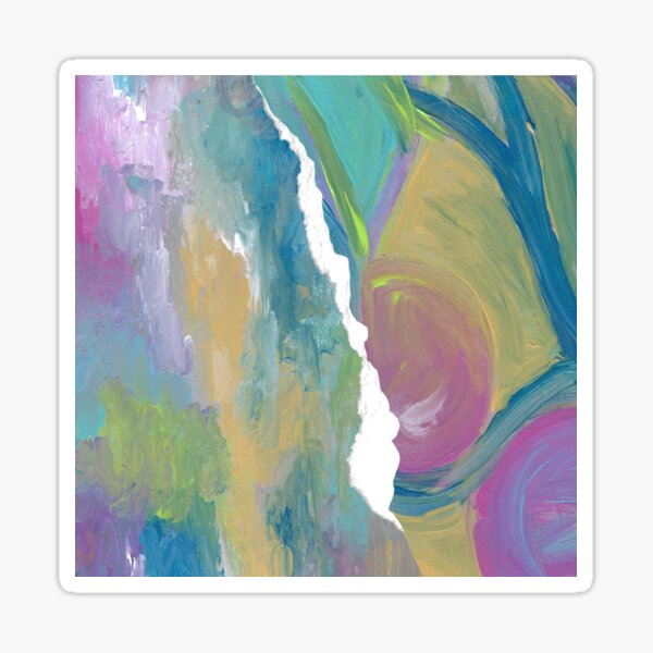 Spring Time Abstract Rip 1 Sticker
