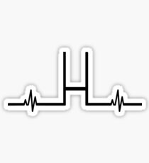 Rugby Heartbeat Sticker