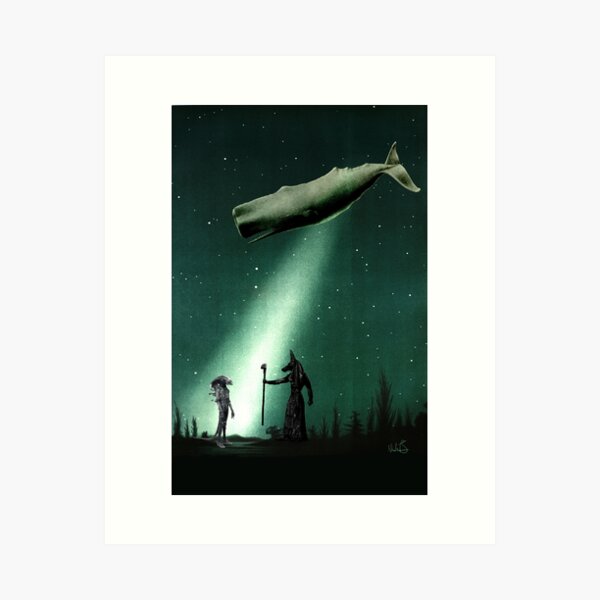 Item preview, Whalien Surreal Collage designed and sold by NadinePS.
