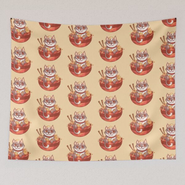 Item preview, Ramen Noodle Tabby Cat designed and sold by GalaxyChicken.