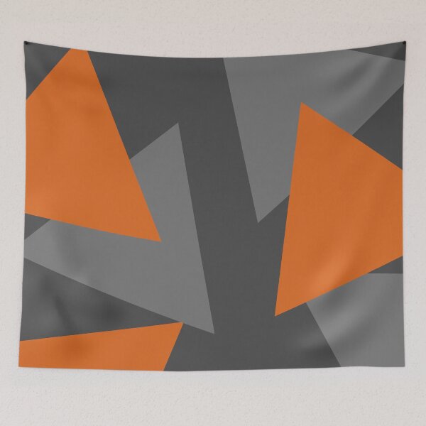 Item preview, Orange and Grey Triangles designed and sold by ind3finite.