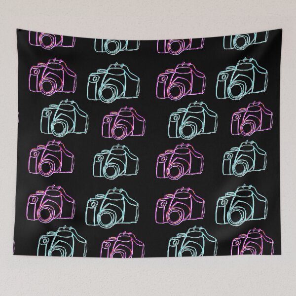 Item preview, Photography, Minimal Line Camera Pattern designed and sold by badlydrawnbabe.