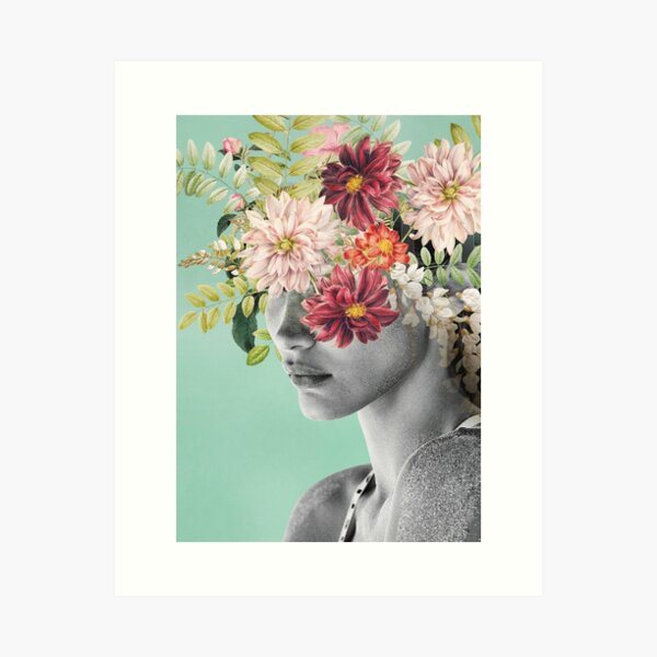 Item preview, WOMAN WITH FLOWERS 12 designed and sold by Dada22.