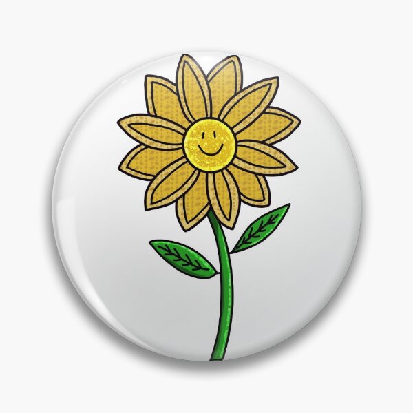 Item preview, Happy Smiling Yellow Flower designed and sold by Lilmonsto.