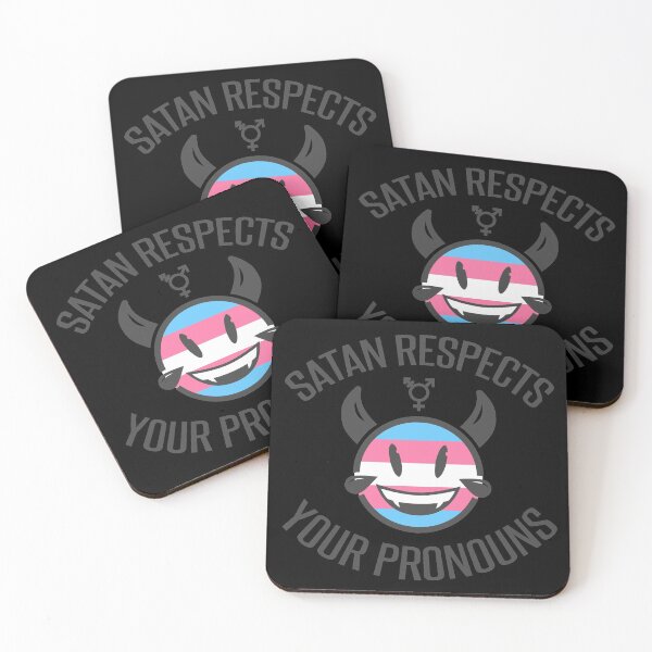 Item preview, Satan Respects Transgender Pronouns designed and sold by thepixelgarden.
