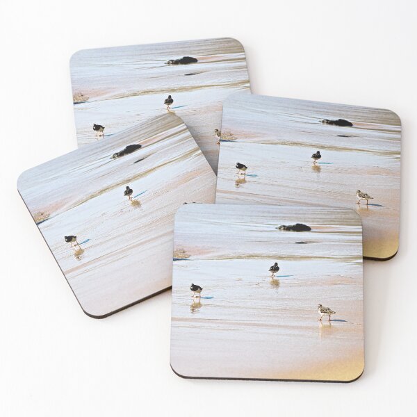 Item preview, Four Sandpipers at the Beach Coastal Birds Sea Shore designed and sold by Anna Lemos.