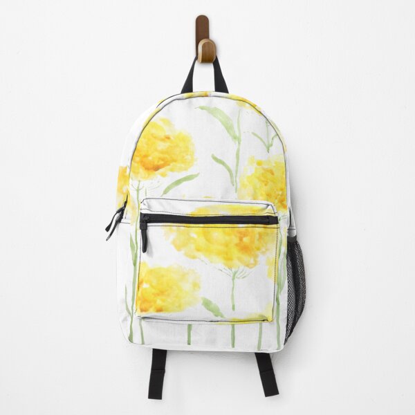Item preview, hand painted abstract yellow common yarrow flowers watercolor  designed and sold by ColorandColor.