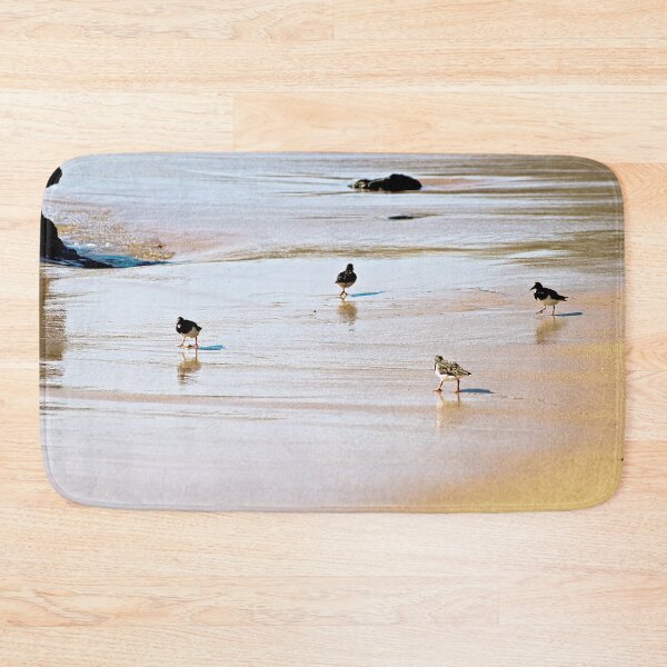 Item preview, Four Sandpipers at the Beach Coastal Birds Sea Shore designed and sold by Anna Lemos.
